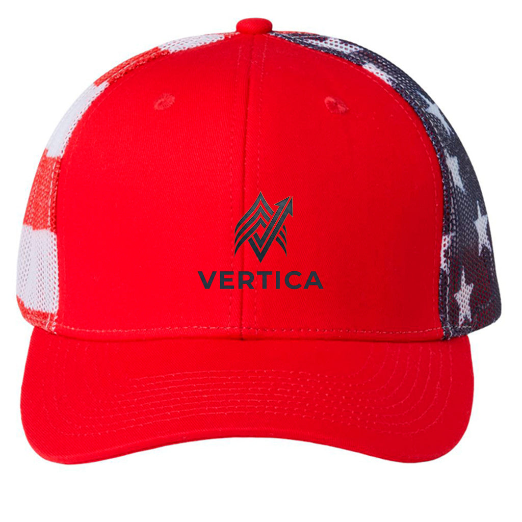 Red/ USA Flag - S700M - FRONT